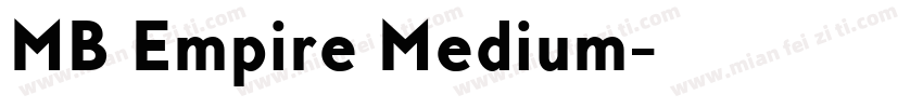 MB Empire Medium字体转换